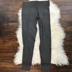 YALA gray stretch soft bamboo leggings size L full length